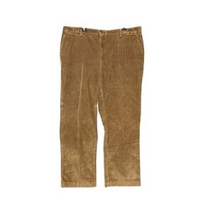 L.L. Bean Mens Classic Fit Corduroy Pants Brown 40x29 Stretch 502835 Straight
